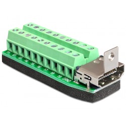 Delock Adapter HDMI female Terminal Block 20pin