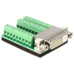 Delock Adapter DVI 24 female Terminal Block 27pin