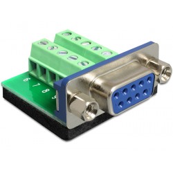 Delock Adapter DB9 Sub-D 9 pin female Terminal Block 10 pin