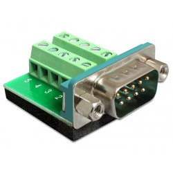 Delock Adapter DB9 Sub-D 9 pin male Terminal Block 10 pin