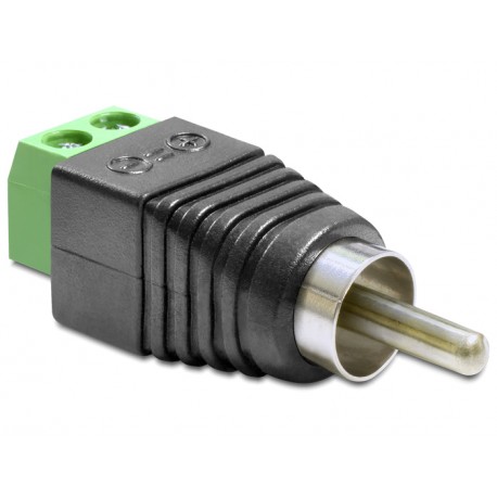 Terminal adapter Cinch 2pin męski Delock 65417 Terminal adapter Cinch 2pin męski Delock 65417
