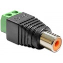 Terminal adapter Cinch 2pin żeński Delock 65418