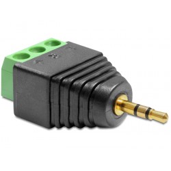 Delock Adapter Stereo plug 2.5 mm Terminal Block 3pin