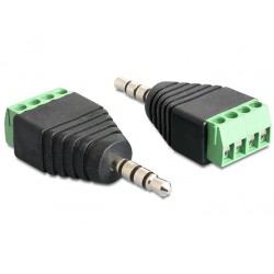 Terminal adapter Stereo 3,5mm 4pin męski Delock 65453