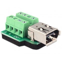 Delock Adapter FireWire A 6pin female Terminal block 8pin