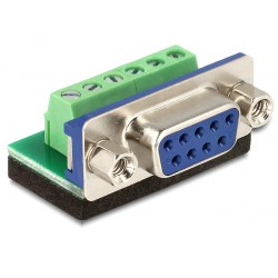 Delock Adapter Sub-D 9pin female Terminal block 6pin