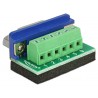 Terminal adapter 9pin DB9 Sub-D - 6pin żeński Delock 65498