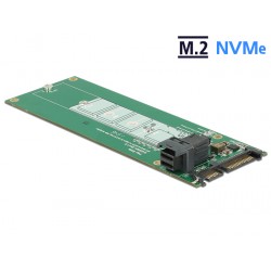 Adapter konwerter SATA 22 pin / SFF-8643 NVMe - M.2 NGFF do dysków M.2 Delock 62703