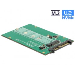 Adapter konwerter U.2 SFF-8639 - M.2 NVMe z wpustem M