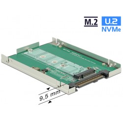 Adapter konwerter w ramce 2.5” U.2 SFF-8639 - M.2 NVMe z wpustem M